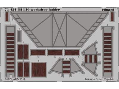 Bf 110 workshop ladder 1/72 - zdjęcie 1