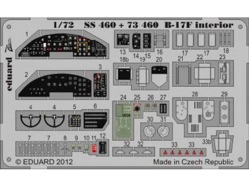 B-17F interior S. A. 1/72 - Revell - zdjęcie 1