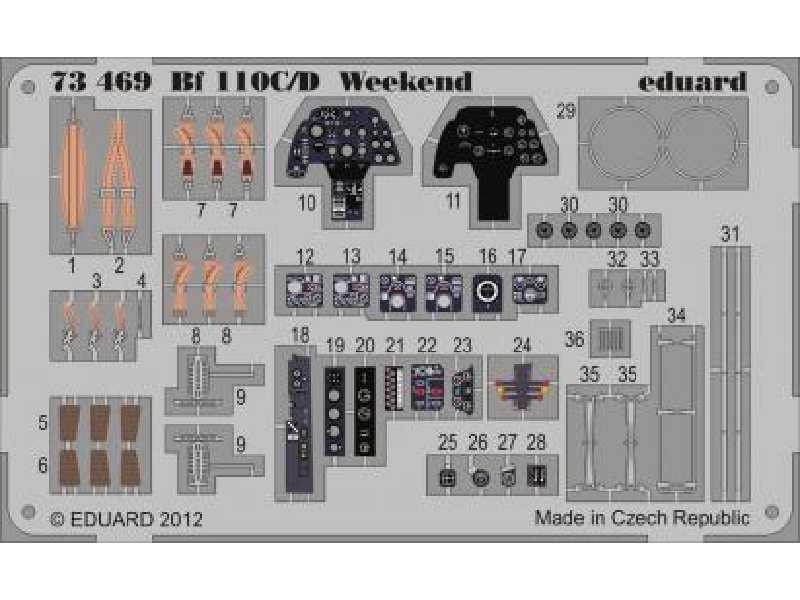 Bf 110C/ D Weekend 1/72 - Eduard - zdjęcie 1 Bf 110C/ D Weekend 1/72 - Eduard - zdjęcie 1