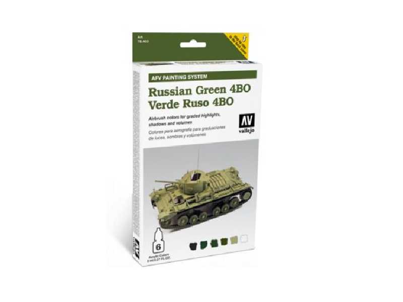 Zestaw farb Model Air - AFV Russian Green 4BO - 6 farb - zdjęcie 1 Zestaw farb Model Air - AFV Russian Green 4BO - 6 farb - zdjęcie 1