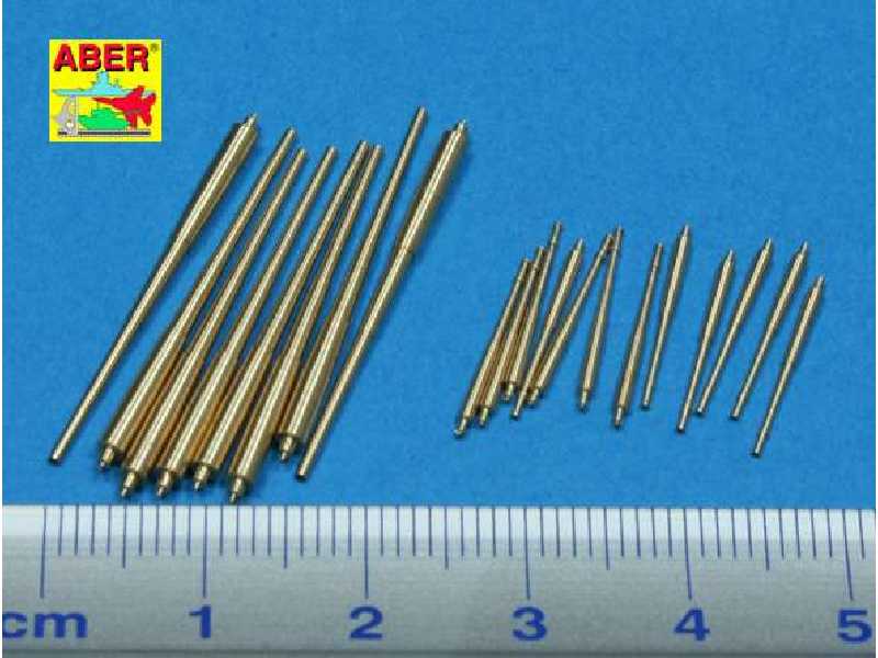 Zestaw luf 203mm x 8; 105mm x 12 do krążownika klasy Prinz Eugen - zdjęcie 1 Zestaw luf 203mm x 8; 105mm x 12 do krążownika klasy Prinz Eugen - zdjęcie 1