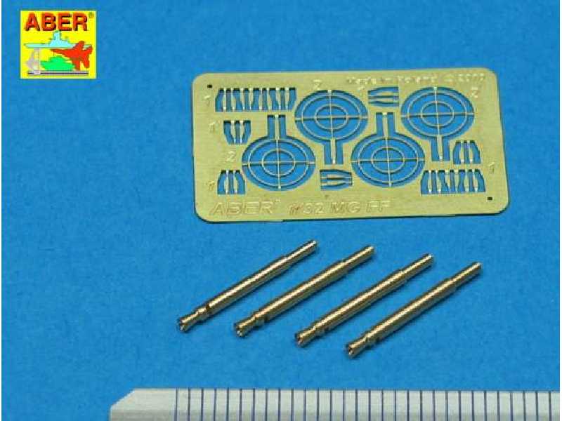 Zestaw 4 Luf do karabinów maszynowych 20mm typu Oerlikon MG FF - zdjęcie 1 Zestaw 4 Luf do karabinów maszynowych 20mm typu Oerlikon MG FF - zdjęcie 1