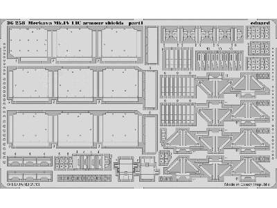 Merkava Mk. IV LIC armour shields 1/35 - Academy Minicraft - zdjęcie 2