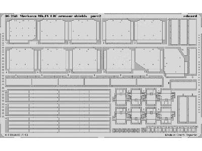 Merkava Mk. IV LIC armour shields 1/35 - Academy Minicraft - zdjęcie 3