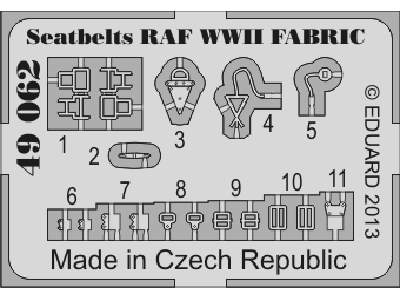 Seatbelts RAF WWII FABRIC 1/48 - zdjęcie 1