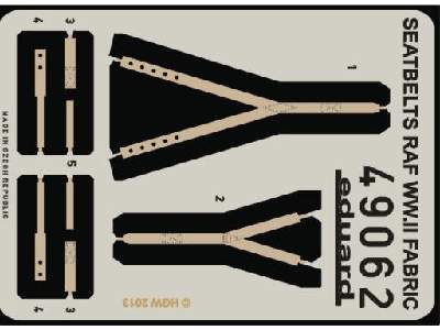 Seatbelts RAF WWII FABRIC 1/48 - zdjęcie 3