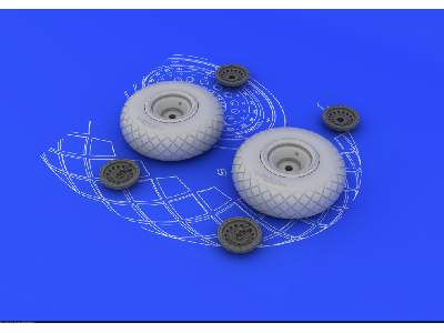 B-17 wheels 1/48 - zdjęcie 3