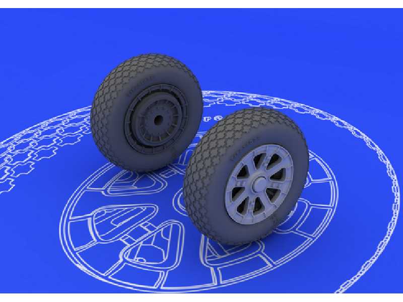 F6F wheels 1/48 - Eduard - zdjęcie 1 F6F wheels 1/48 - Eduard - zdjęcie 1