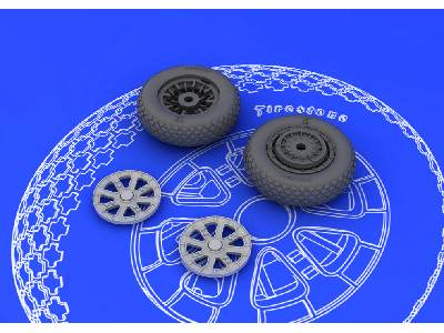 F6F wheels 1/48 - Eduard - zdjęcie 4