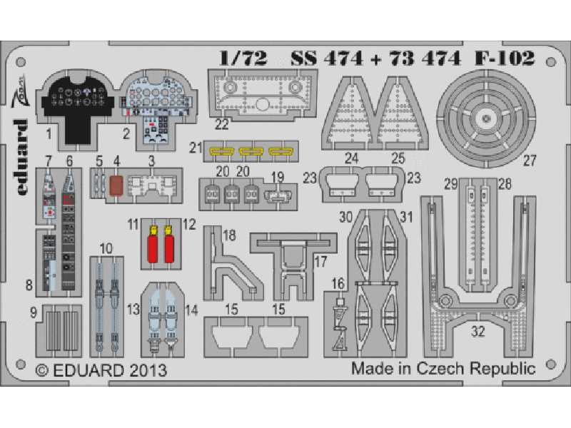 F-102 S. A. 1/72 - Meng - zdjęcie 1