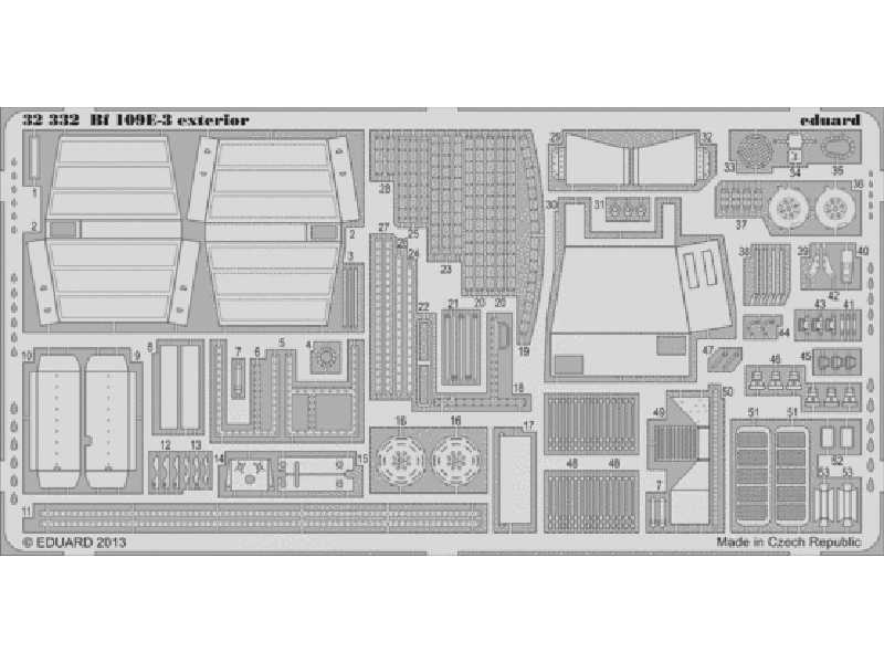 Bf 109E-3 exterior 1/32 - Cyber Hobby - zdjęcie 1 Bf 109E-3 exterior 1/32 - Cyber Hobby - zdjęcie 1