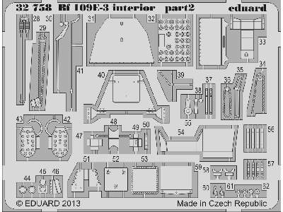 Bf 109E-3 interior S. A. 1/32 - Cyber Hobby - zdjęcie 3