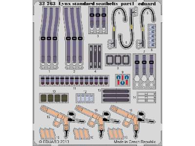 Lynx Mk.88 seatbelts 1/32 - Revell - zdjęcie 2