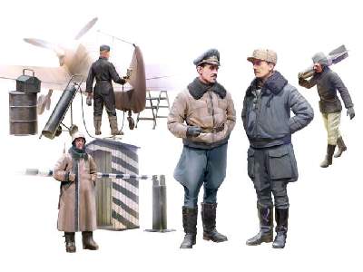 Piloci i personel naziemny Luftwaffe - zimowe mundury - zdjęcie 1