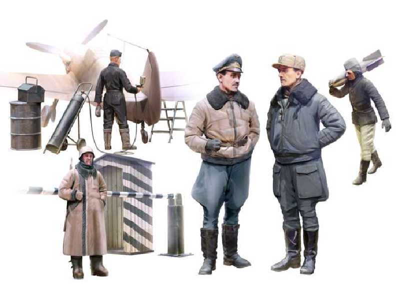 Piloci i personel naziemny Luftwaffe - zimowe mundury - zdjęcie 1 Piloci i personel naziemny Luftwaffe - zimowe mundury - zdjęcie 1