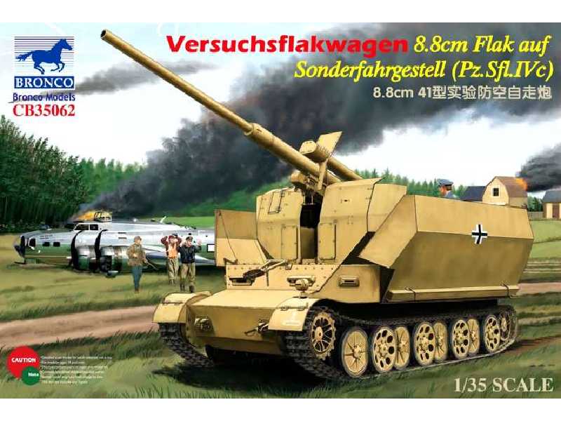 Versuchsflakwagen 8.8cm FlaK auf Sonderfahrgestell (Pz.Sfl.IVc) - zdjęcie 1 Versuchsflakwagen 8.8cm FlaK auf Sonderfahrgestell (Pz.Sfl.IVc) - zdjęcie 1