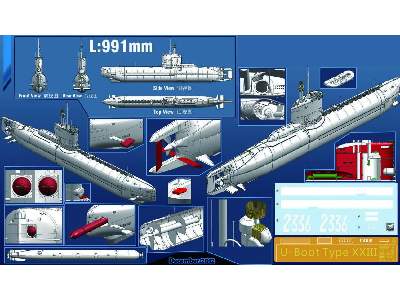 German Type XXIII U-Boat Costal Submarine - zdjęcie 2