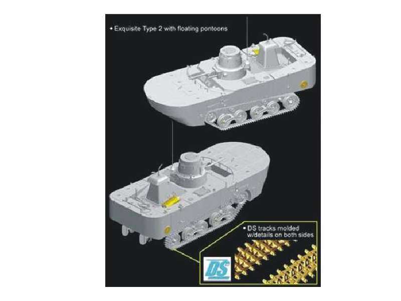 IJN Type 2 (Ka-Mi) Amphibious Tank w/Floating Pontoon (Early Production