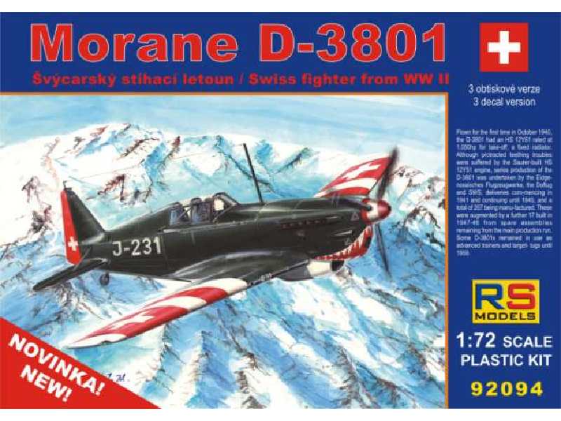 Morane D-3801 - Szwajcaria II W.Ś. - zdjęcie 1 Morane D-3801 - Szwajcaria II W.Ś. - zdjęcie 1