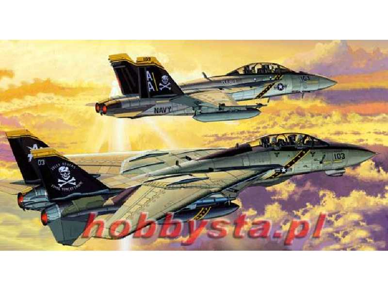 F14B Tomcat & F/A-18F Super Hornet - 2 szt. - zdjęcie 1 F14B Tomcat & F/A-18F Super Hornet - 2 szt. - zdjęcie 1