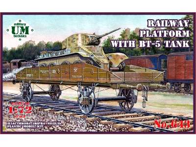 Wagon platforma z czołgiem BT-5 - zdjęcie 1