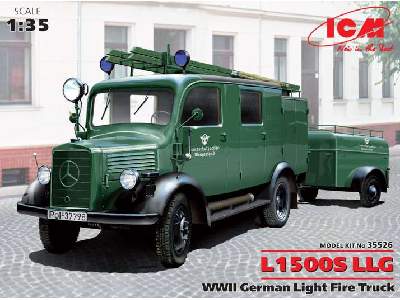 Mercedes L1500S LLG - niemiecki wóz strażacki - zdjęcie 1