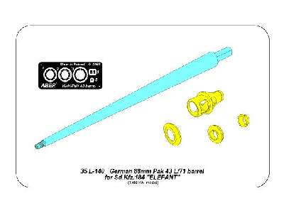 Lufa 88 mm Pak 43/1 L/71 do działa pancernego Elefant - zdjęcie 9