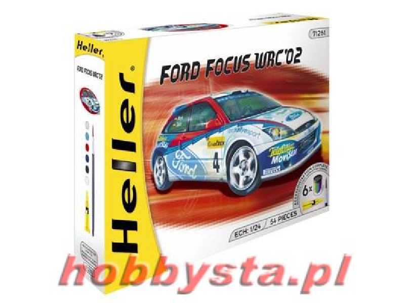Ford Focus WRC'02 + farby, klej, pędzelek - zdjęcie 1 Ford Focus WRC'02 + farby, klej, pędzelek - zdjęcie 1