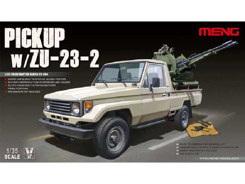 Pick Up z działkiem p. lotniczym ZU-23-2 - zdjęcie 1 Pick Up z działkiem p. lotniczym ZU-23-2 - zdjęcie 1
