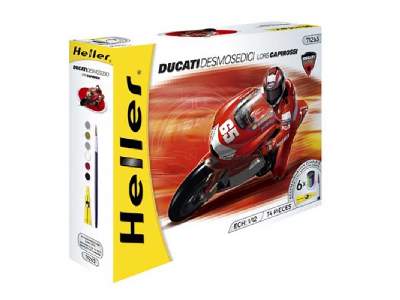 Ducati Desmosedici Loriss Capirossi + farby, klej, pędzelek - zdjęcie 1