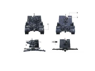 Flak 36 88mm dziło przeciwlotnicze z przodkiem - zdjęcie 2