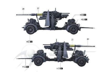 Flak 36 88mm dziło przeciwlotnicze z przodkiem - zdjęcie 3