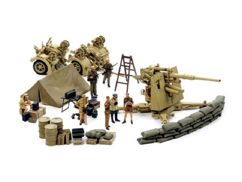 Działo 88mm Gun Flak37 - Oblężenie Tobruku - zdjęcie 1 Działo 88mm Gun Flak37 - Oblężenie Tobruku - zdjęcie 1