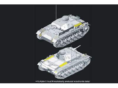 Pz.Kpfw.III (5cm) Ausf.H Sd.Kfz.141 wczesna produkcja - zdjęcie 2