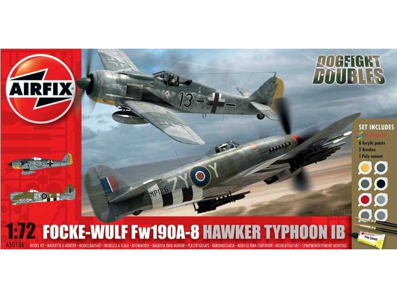 Focke Wulf Fw190A-8 / Hawker Typhoon Ib - zestaw podarunkowy - zdjęcie 1 Focke Wulf Fw190A-8 / Hawker Typhoon Ib - zestaw podarunkowy - zdjęcie 1