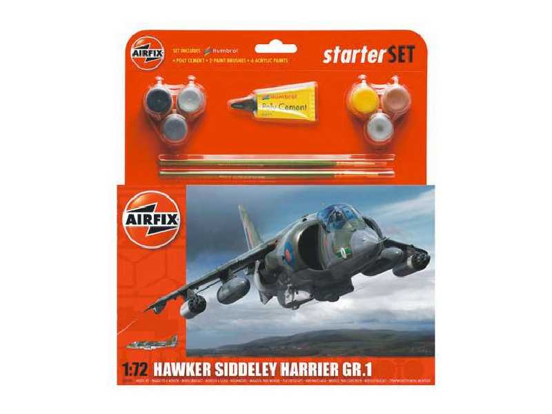 Hawker Harrier GR1 - zestaw startowy - zdjęcie 1 Hawker Harrier GR1 - zestaw startowy - zdjęcie 1