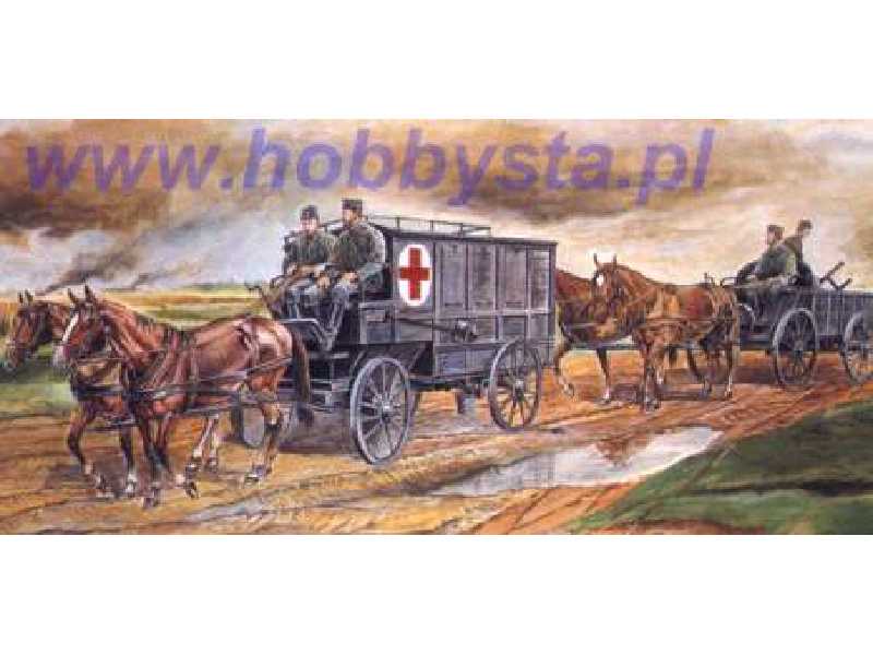 German Horse Drawn Convoy - zdjęcie 1 German Horse Drawn Convoy - zdjęcie 1