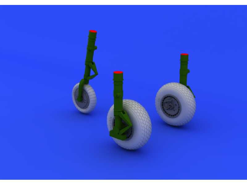 Me 262 wheels 1/48 - Tamiya - zdjęcie 1 Me 262 wheels 1/48 - Tamiya - zdjęcie 1