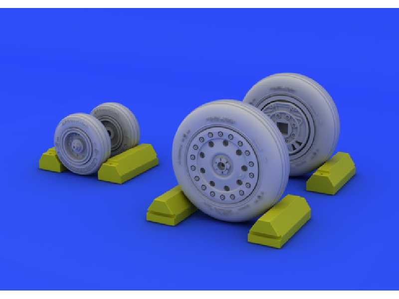 F-4B/ N wheels 1/48 - Academy Minicraft - zdjęcie 1