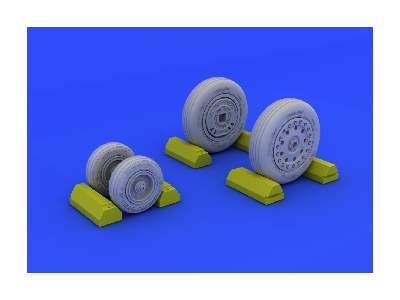 F-4B/ N wheels 1/48 - Academy Minicraft - zdjęcie 4