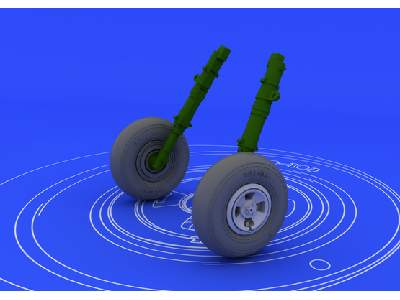 Spitfire wheels - 4 spoke 1/48 - Eduard - zdjęcie 1