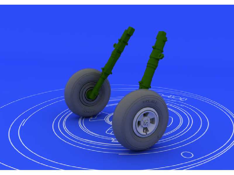 Spitfire wheels - 4 spoke 1/48 - Eduard - zdjęcie 1