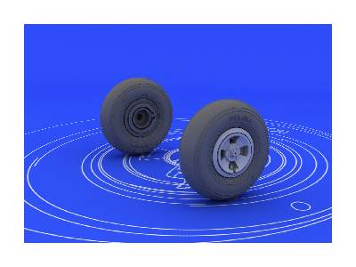 Spitfire wheels - 4 spoke 1/48 - Eduard - zdjęcie 3