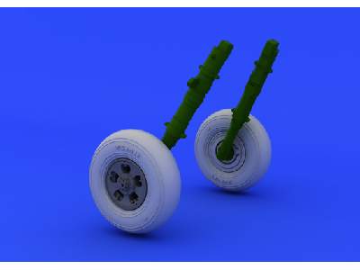 Spitfire wheels - 5 spoke,  smooth tire 1/48 - Eduard - zdjęcie 1