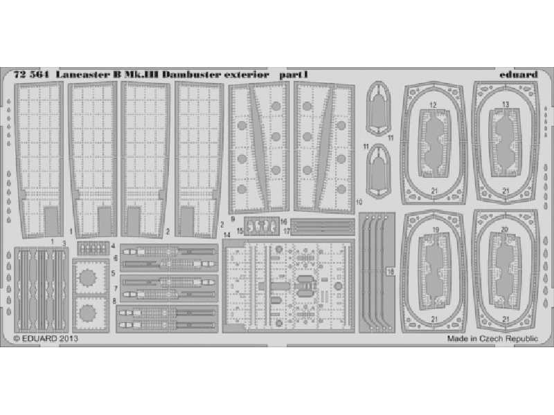 Lancaster B Mk. III Dambuster exterior 1/72 - Airfix - zdjęcie 1 Lancaster B Mk. III Dambuster exterior 1/72 - Airfix - zdjęcie 1