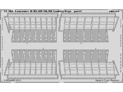 Lancaster B Mk. I/BMk. III landing flaps 1/72 - Airfix - zdjęcie 1
