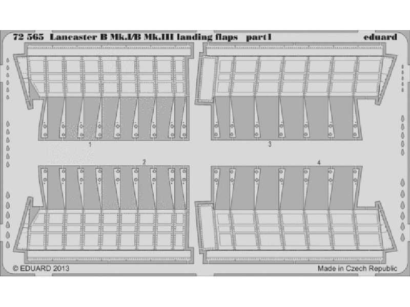 Lancaster B Mk. I/BMk. III landing flaps 1/72 - Airfix - zdjęcie 1
