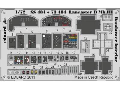 Lancaster B Mk. III Dambuster interior 1/72 - Airfix - zdjęcie 1