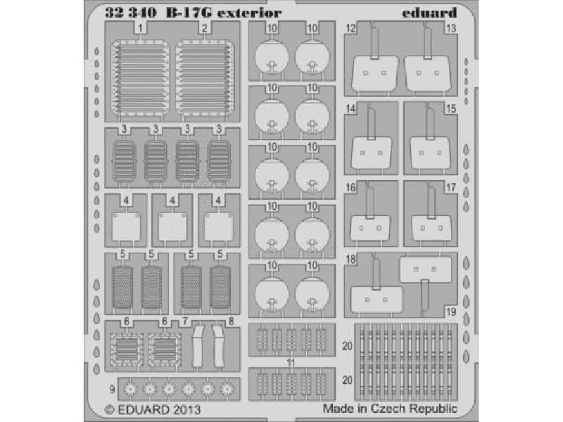 B-17G exterior 1/32 - Hk Models - zdjęcie 1