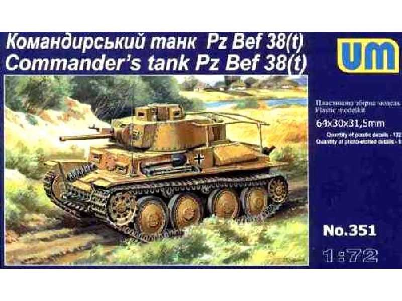 Light Tank PzBef 38 (t) Command Tank - zdjęcie 1 Light Tank PzBef 38 (t) Command Tank - zdjęcie 1